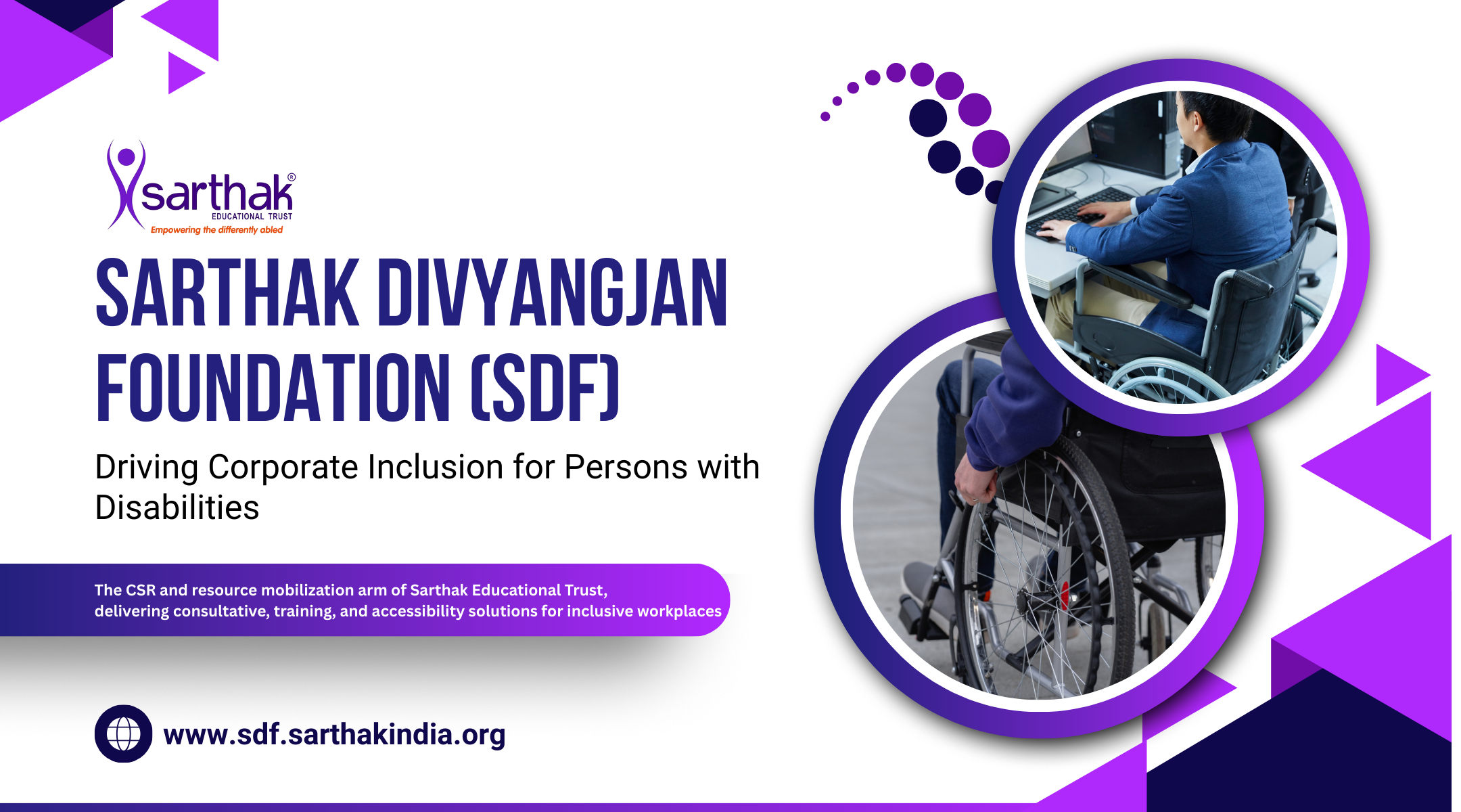 Sarthak Divyangjan Foundation Banner